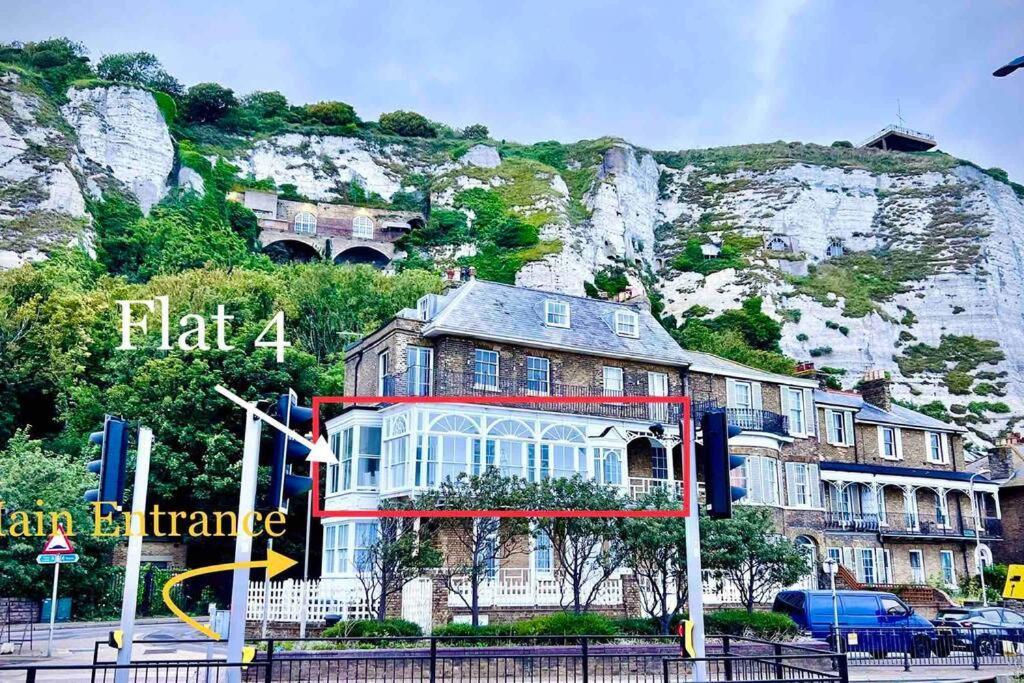 Flat 4 Marine Parade House, 1 East Cliff- Next To Dover Port, White Cliffs, Beach, Castle Bagian luar foto